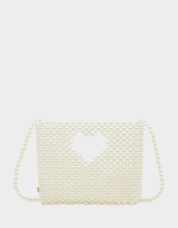 betsey johnson Gossip Pearl Top Handle Crossbody Pearl