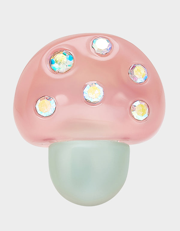 betsey johnson Hop To It Mushroom Stretch Ring Pink