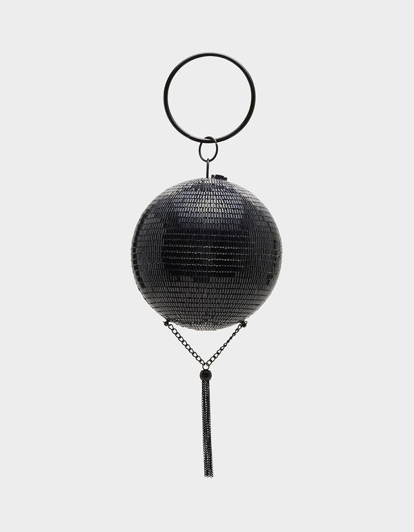 betsey johnson Kitsch Dancin Queen Disco Ball Bag Black