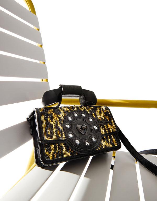 Betsey Johnson Kitsch Mini Leopard Phone Bag Leopard