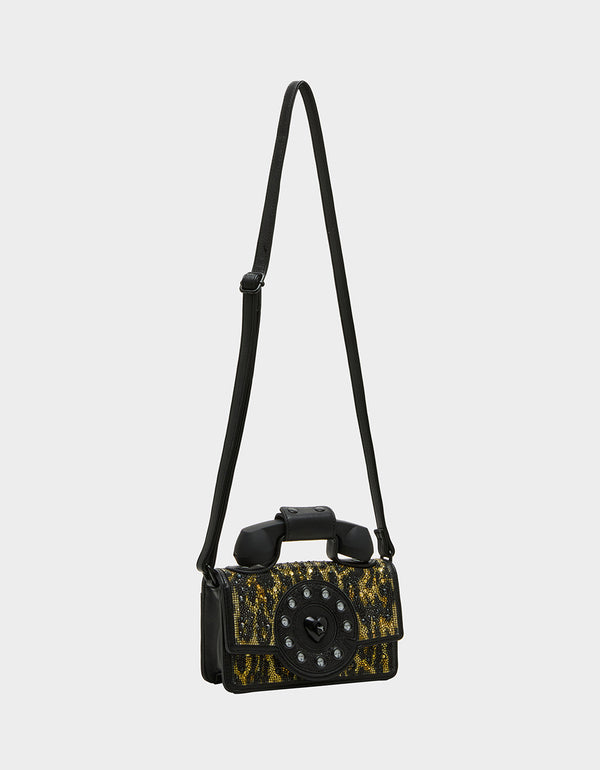 Betsey Johnson Kitsch Mini Leopard Phone Bag Leopard