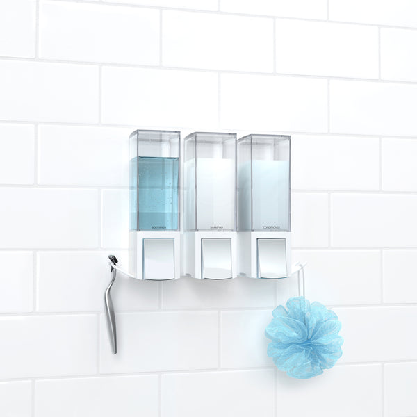 Better Living CLEVER Triple Shower Dispenser