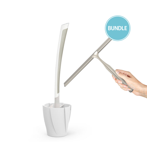 Better Living Bundle: Shower Squeegee & Toilet Squeegee