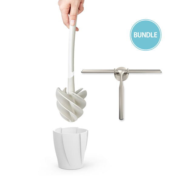 better living Bundle: Shower Squeegee & Toilet Squeegee