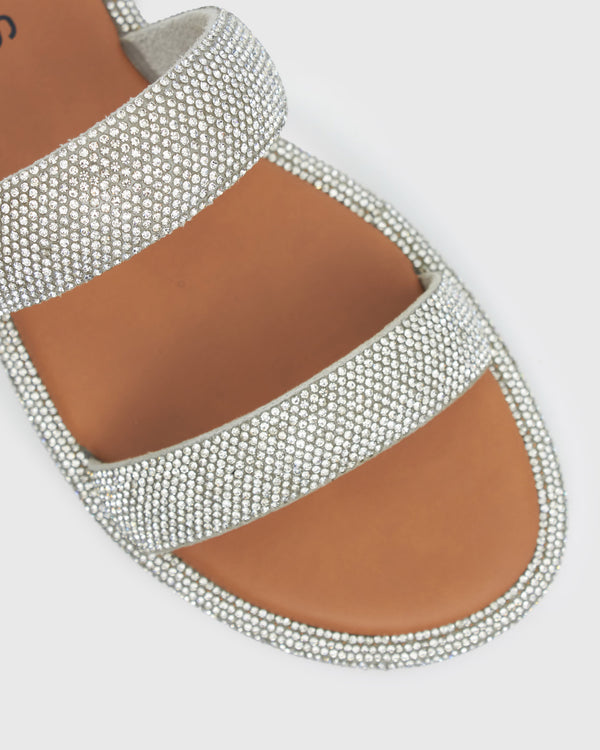 Betts AMBER Diamante Embellished Flat Sandals