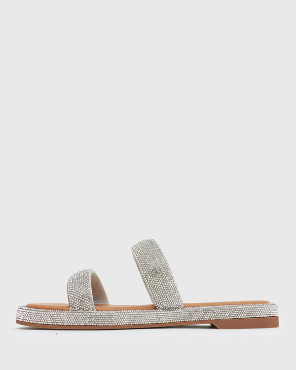 Betts AMBER Diamante Embellished Flat Sandals