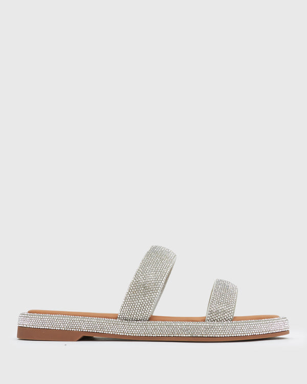 betts AMBER Diamante Embellished Flat Sandals