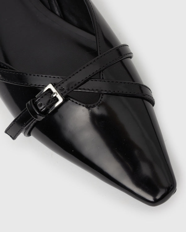 Betts ANYA Slingback Pointed Flat Mules