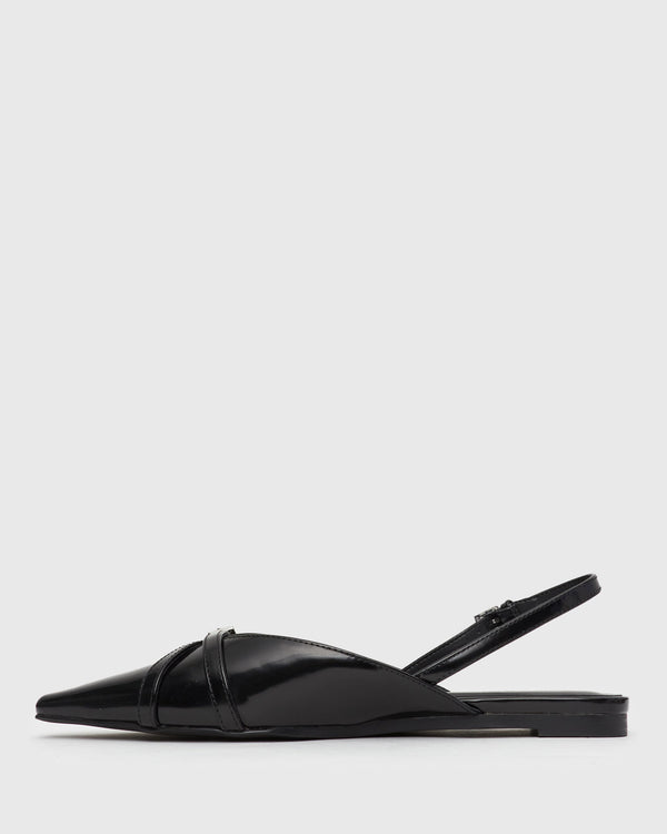 Betts ANYA Slingback Pointed Flat Mules