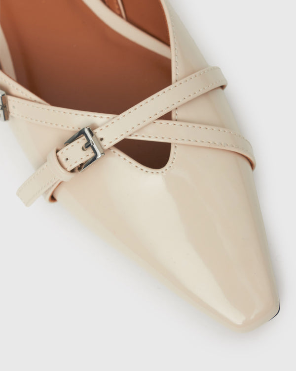Betts ANYA Slingback Pointed Flat Mules