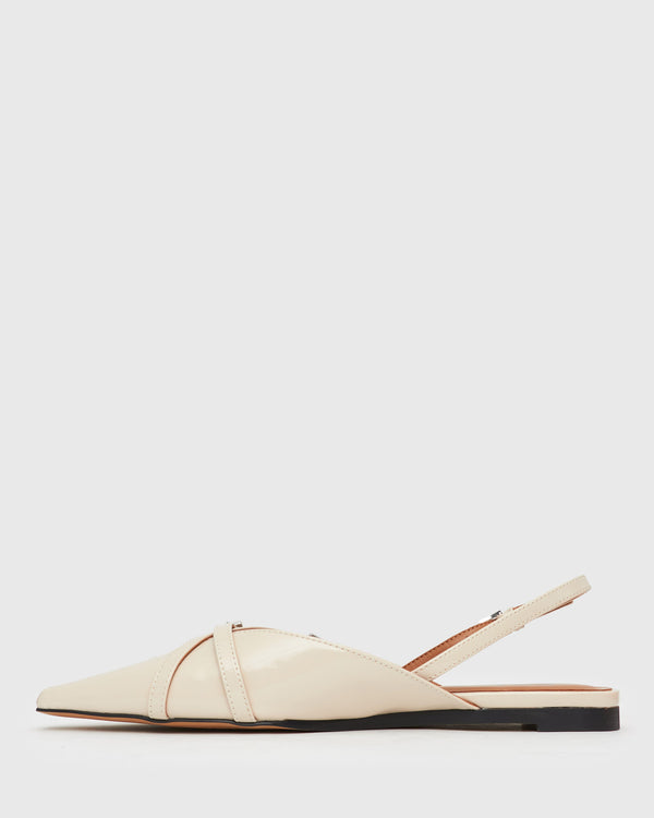 Betts ANYA Slingback Pointed Flat Mules