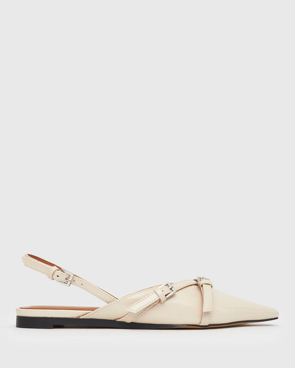 betts ANYA Slingback Pointed Flat Mules
