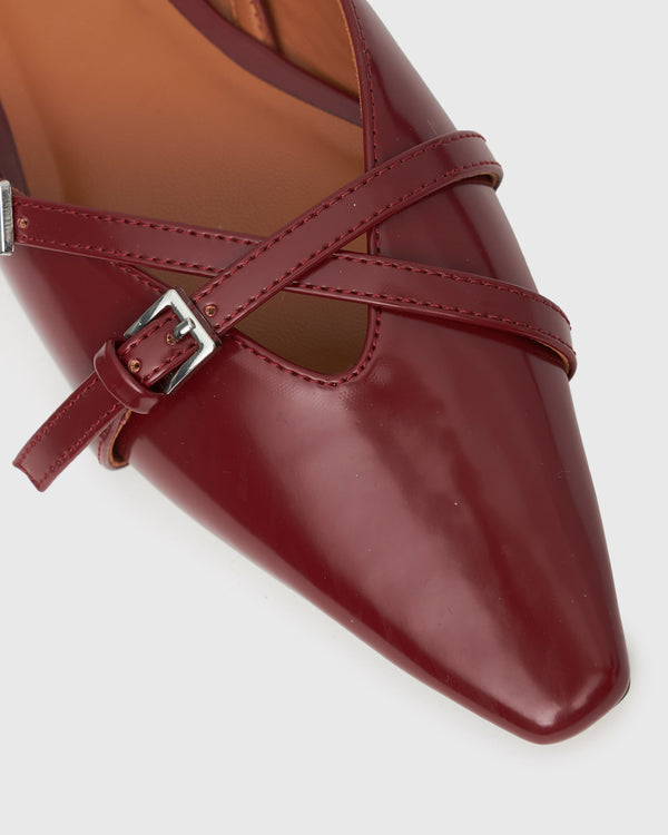 Betts ANYA Slingback Pointed Flat Mules
