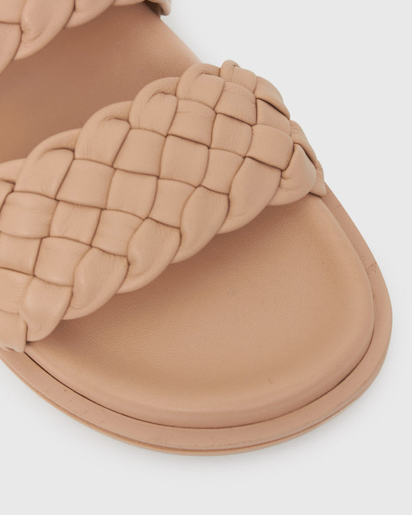 Betts ATHENA Woven Leather Footbed Slides