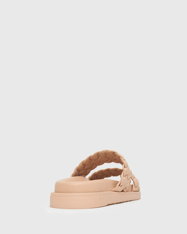 Betts ATHENA Woven Leather Footbed Slides
