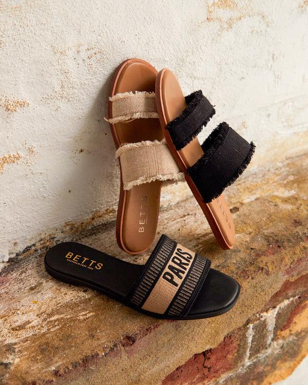 Betts BONJOUR Square Toe Embroided Flats
