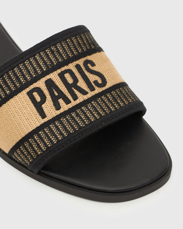 Betts BONJOUR Square Toe Embroided Flats