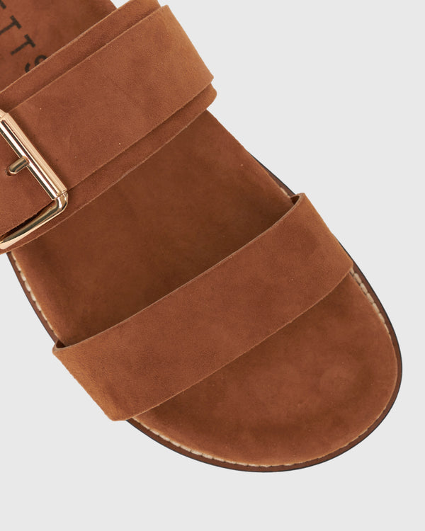 Betts BYRON Double Strap Suede Sandals