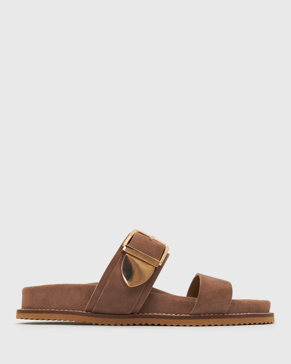 betts BYRON Double Strap Suede Sandals