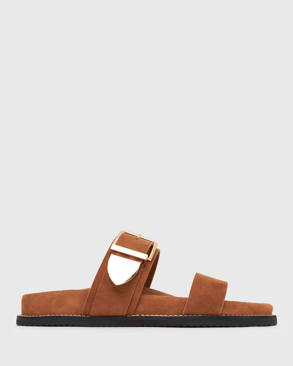 betts BYRON Double Strap Suede Sandals
