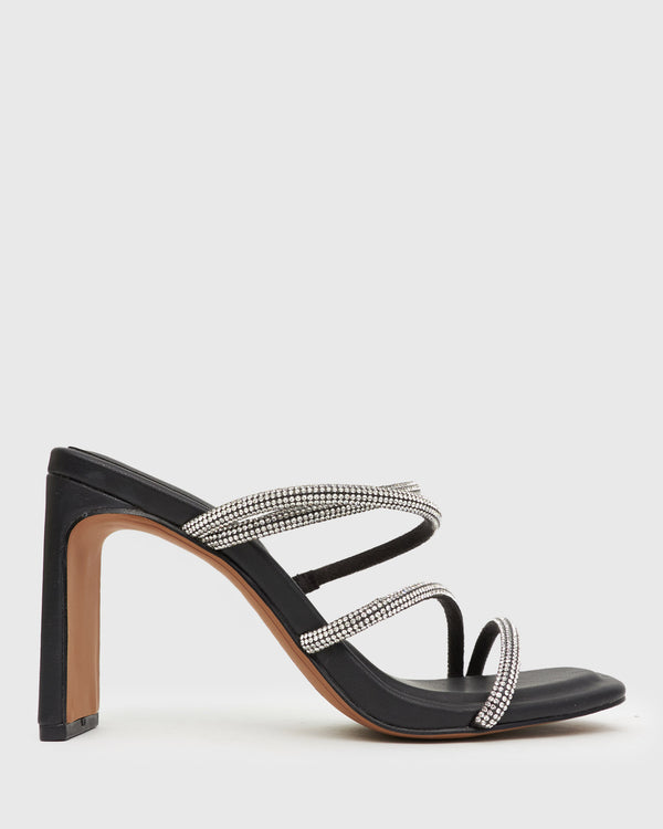 betts CANDY Diamante Strappy High-Heel Sandals