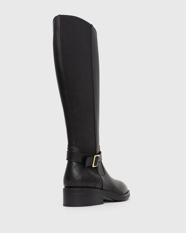 Betts CECILIA Chunky Metal-Trim Riding Boots