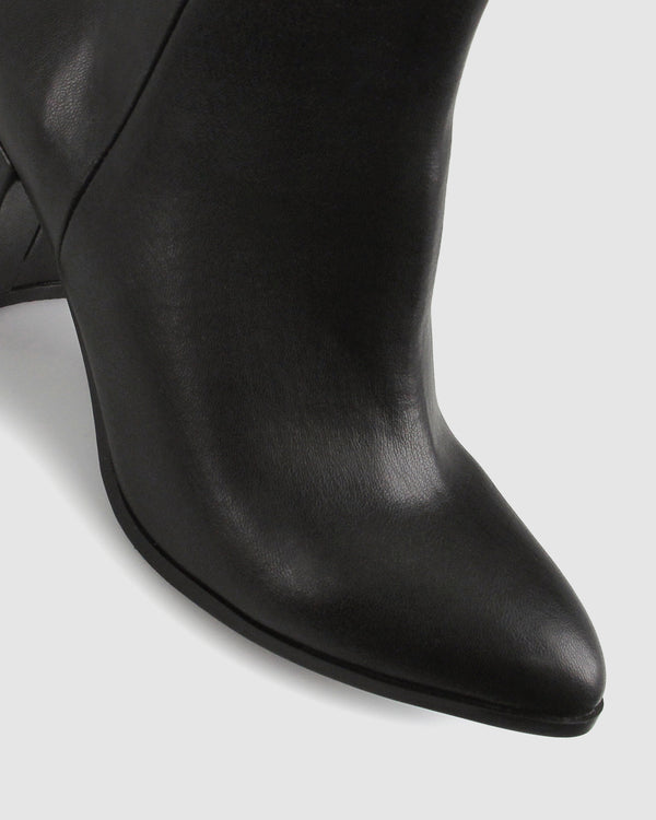 Betts CHIA Vegan Point Toe Block Heel Boots