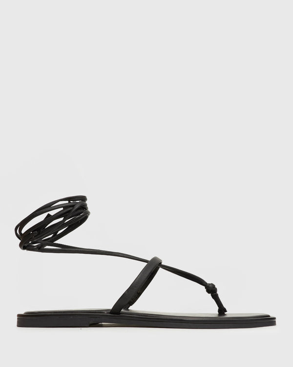 betts COVE Leather Strappy Flat Sandals