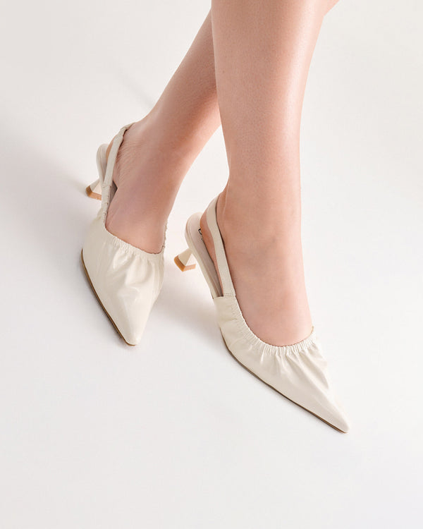 Betts DIVINE Ruched Slingback Pumps