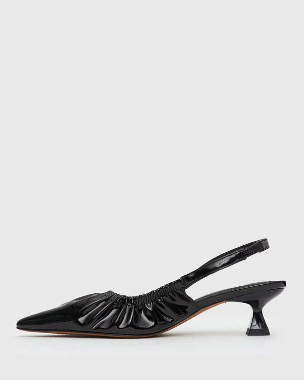 Betts DIVINE Ruched Slingback Pumps