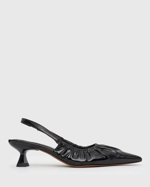 betts DIVINE Ruched Slingback Pumps