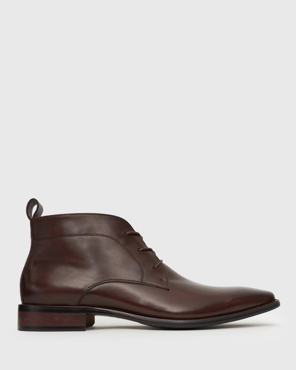 betts EAST Lace-Up Leather Boots