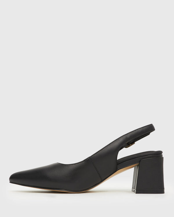 Betts EMERY Slingback Mid-Block Heeled Pumps