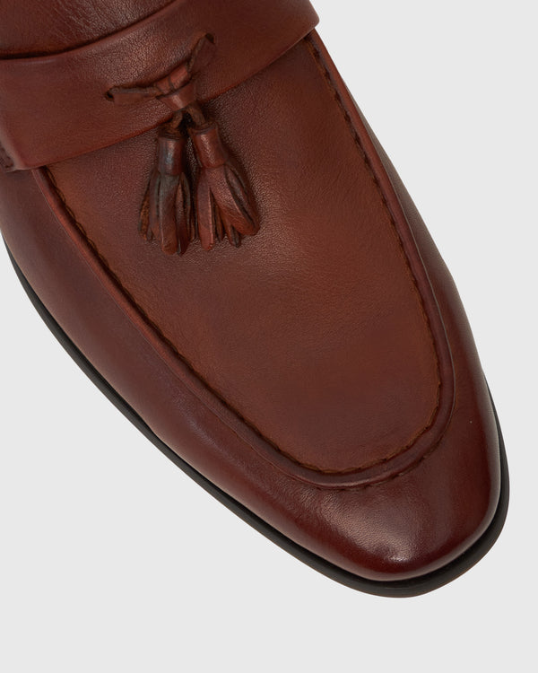 Betts EZRA Leather Tassel Loafers