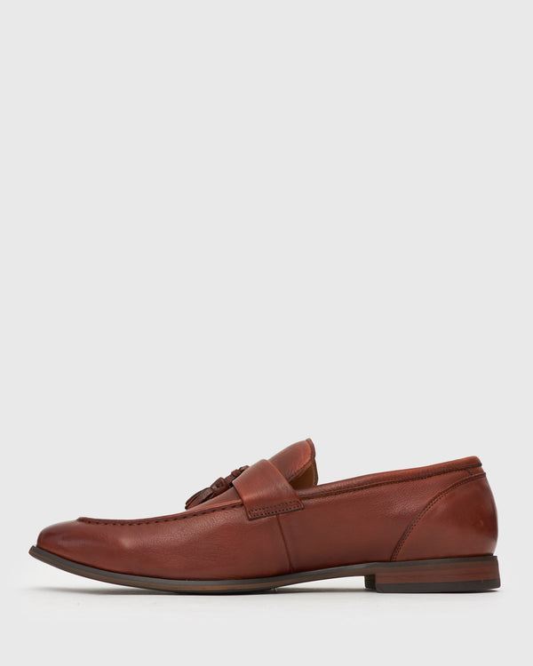 Betts EZRA Leather Tassel Loafers