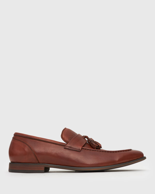 betts EZRA Leather Tassel Loafers