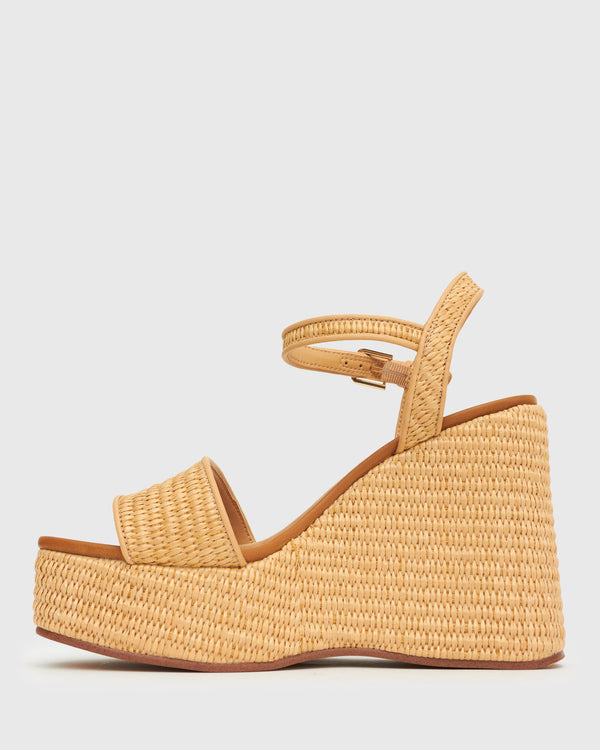 Betts FAME Raffia Platform Wedges
