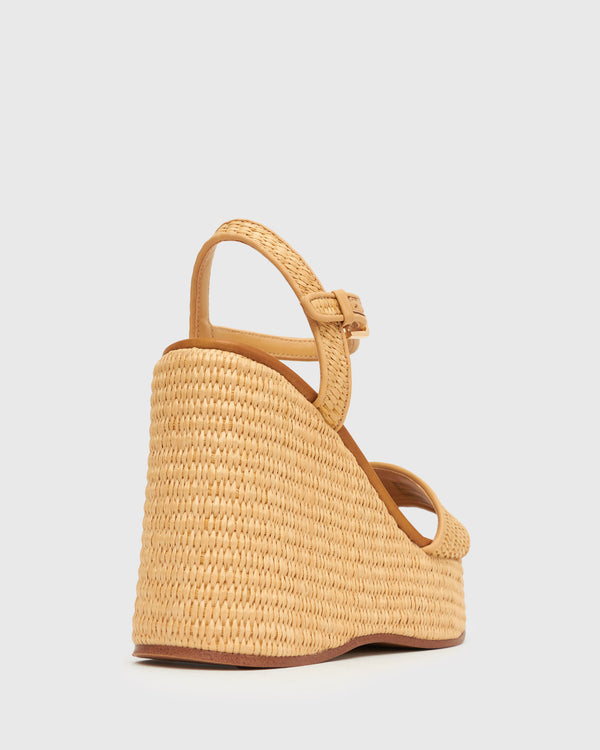 Betts FAME Raffia Platform Wedges