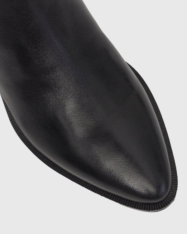Betts FAYE Leather Pointed Ankle Boots