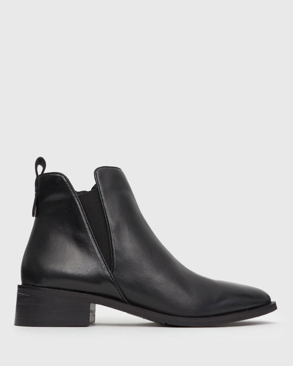 betts FAYE Leather Pointed Ankle Boots