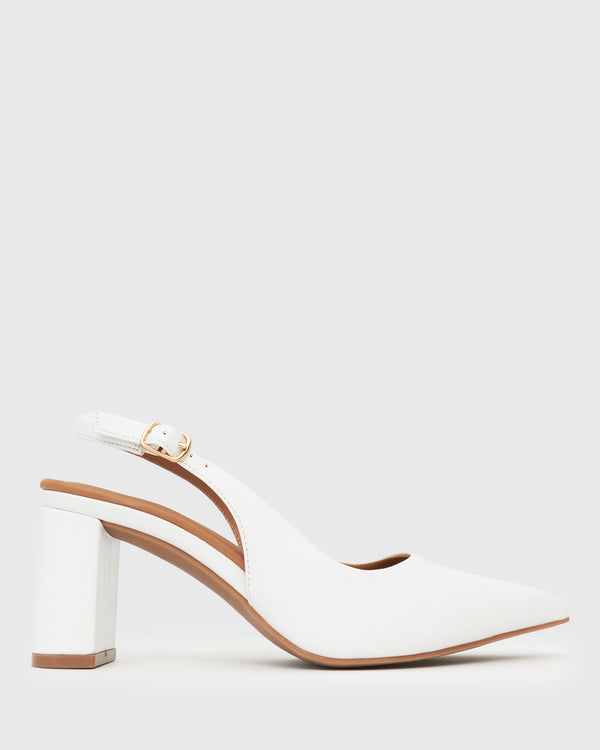betts FLOUNDER Pointy Toe Slingback Pumps