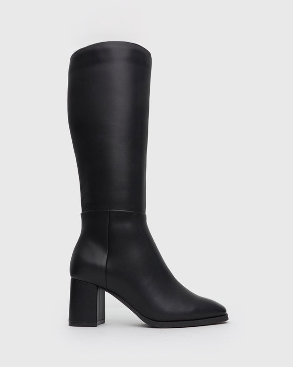 betts GALS Square Toe Vegan Block Heel Boots
