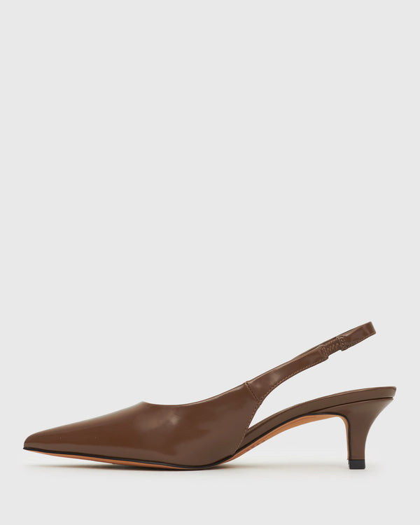 Betts GINGER Slingback Kitten Heel Pumps