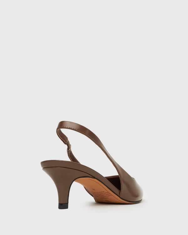 Betts GINGER Slingback Kitten Heel Pumps