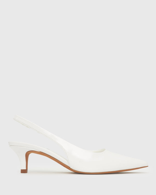 betts GINGER Slingback Kitten Heel Pumps