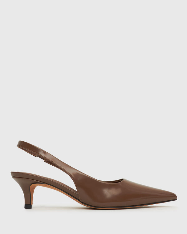 betts GINGER Slingback Kitten Heel Pumps