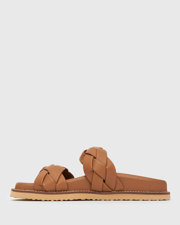 Betts HAVANA Leather Braided Slides