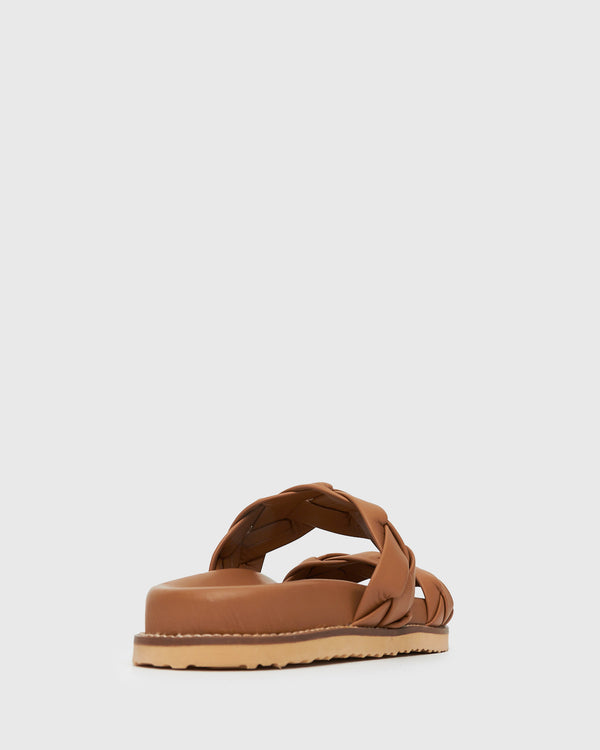 Betts HAVANA Leather Braided Slides