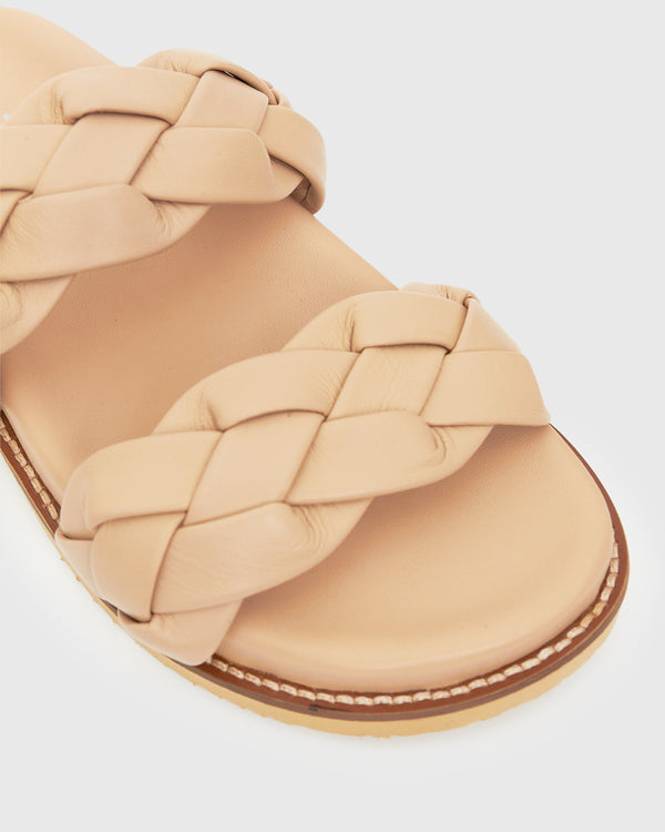 Betts HAVANA Leather Braided Slides