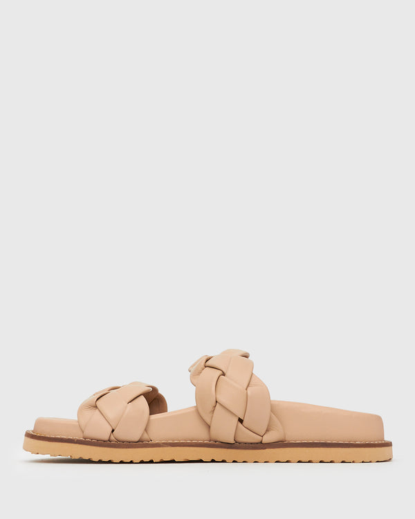 Betts HAVANA Leather Braided Slides